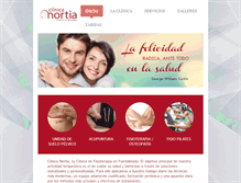 Tablet Screenshot of clinicanortia.es
